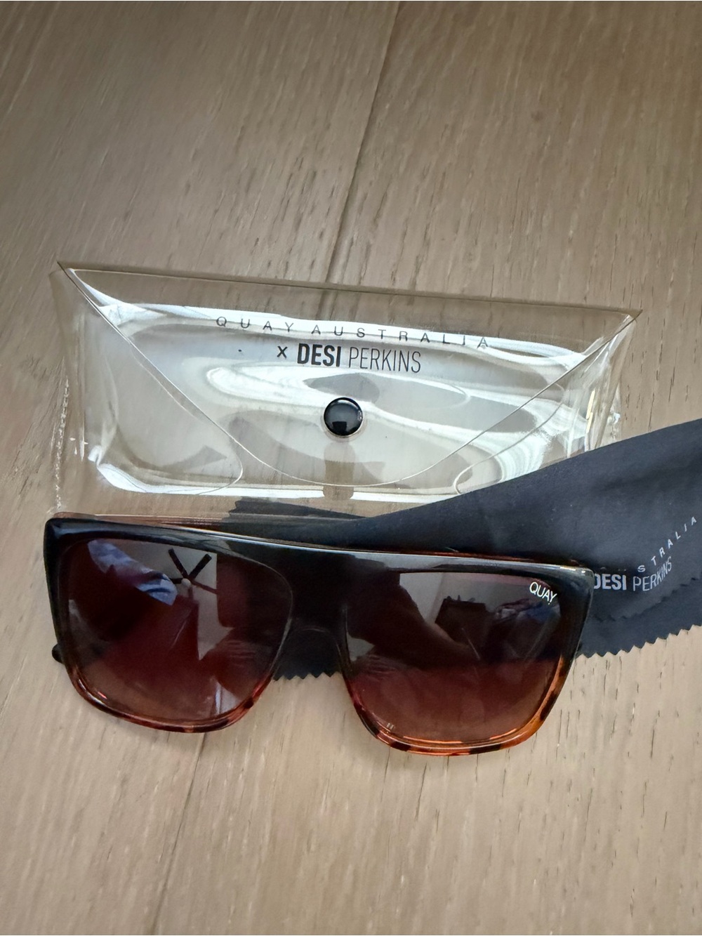 Quay Australia Tortoiseshell Frame Brown Lens Sunglasses